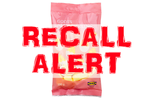 RECALL: Ikea brand Marshmallow Candy