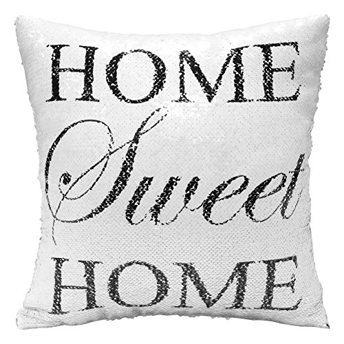 ICOSY Mermaid Pillow Case 16″x16″ Magic Reversible Sequins Pillow Covers