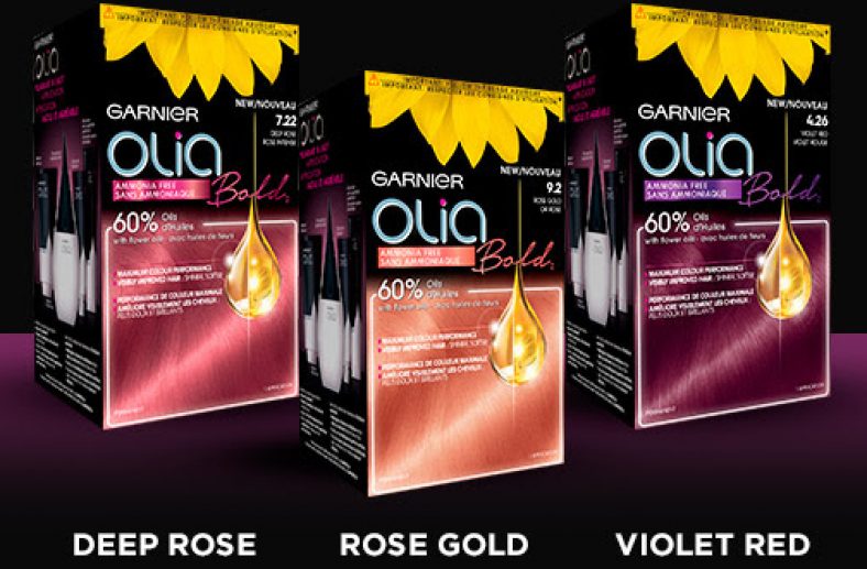 10. Garnier Olia Bold Permanent Hair Dye - 9.2 Rose Gold Blonde - wide 1