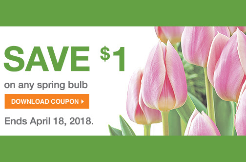 Home Depot Spring Bulbs Coupon