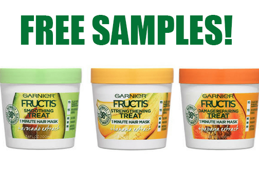Free Garnier Fructis Hair Treats Mask Samples
