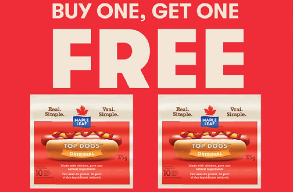 RCSS BOGO Maple Leaf Top Dogs Coupon — Deals from SaveaLoonie!