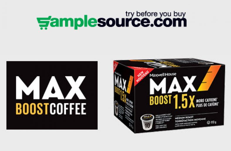 SampleSource - Maxwell House MAX Boost Coffee — Deals from SaveaLoonie!