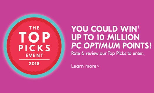 Shoppers Drug Mart Top Picks 2018 Contest