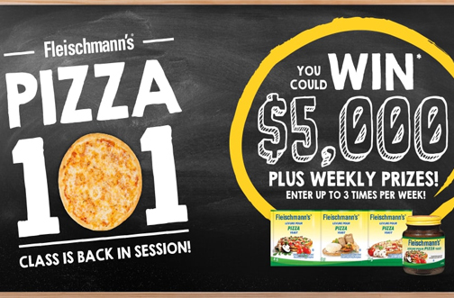Pizza 101 Back to School with Fleischmann’s Contest