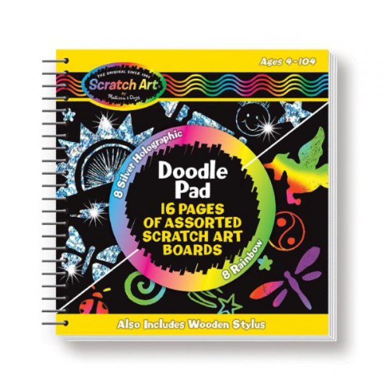 Melissa & Doug Scratch Art Doodle Pad With 16 ScratchArt Boards and