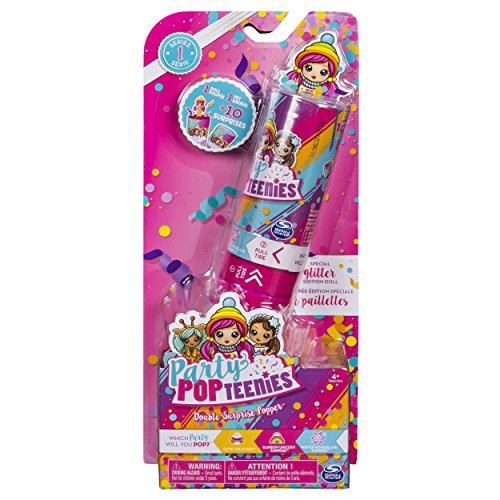 Party Popteenies – Double Surprise Popper, with Confetti, Collectible Mini Doll and Accessories