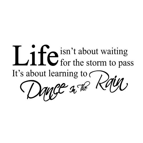 CARCHET Black LIFE Quote Letter Words Room Art Mural Wall Sticker Decal