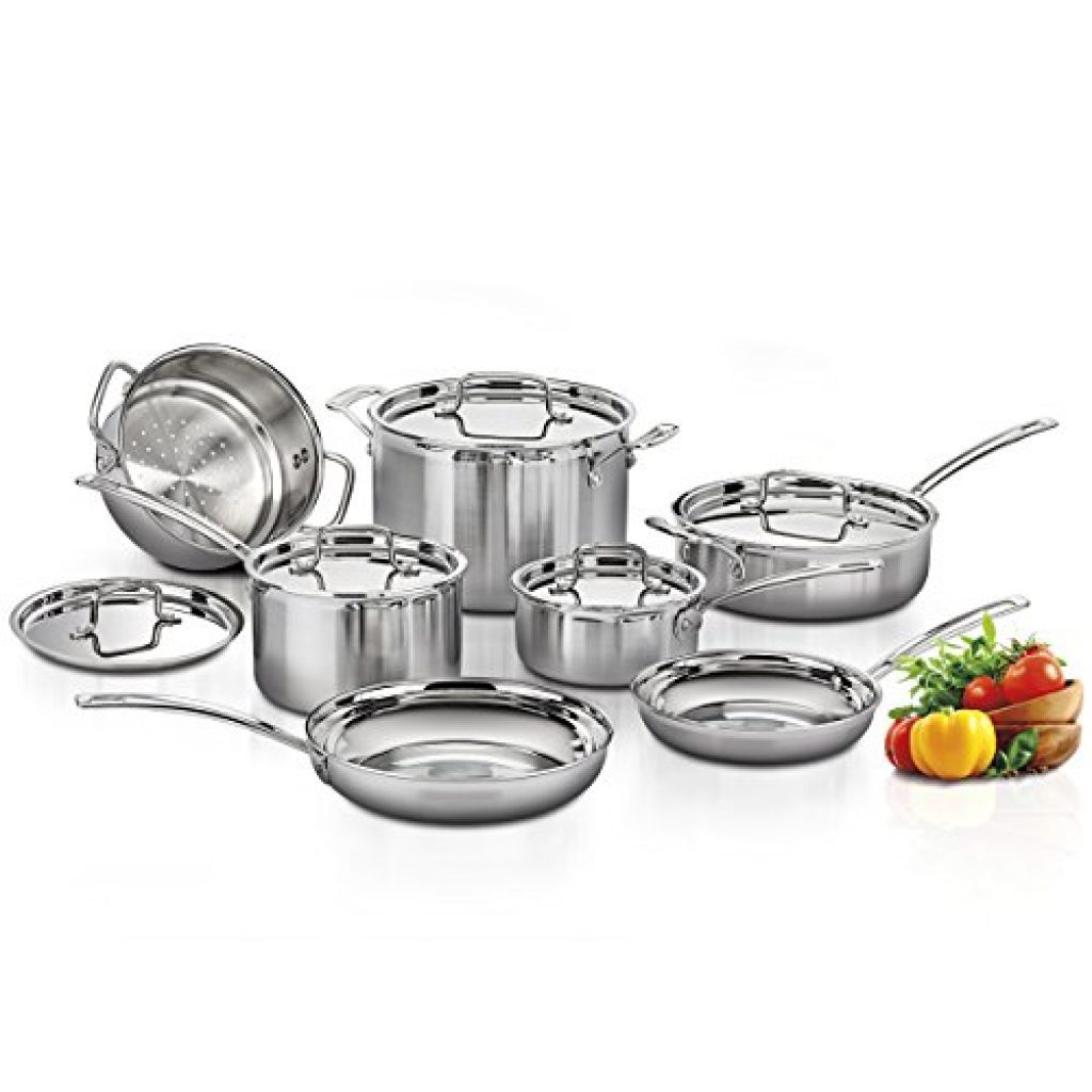 CUISINART MultiClad Pro Stainless Steel 12-Piece Cookware Set — Deals Cuisinart Multiclad Pro Stainless Steel 12-piece Cookware Set