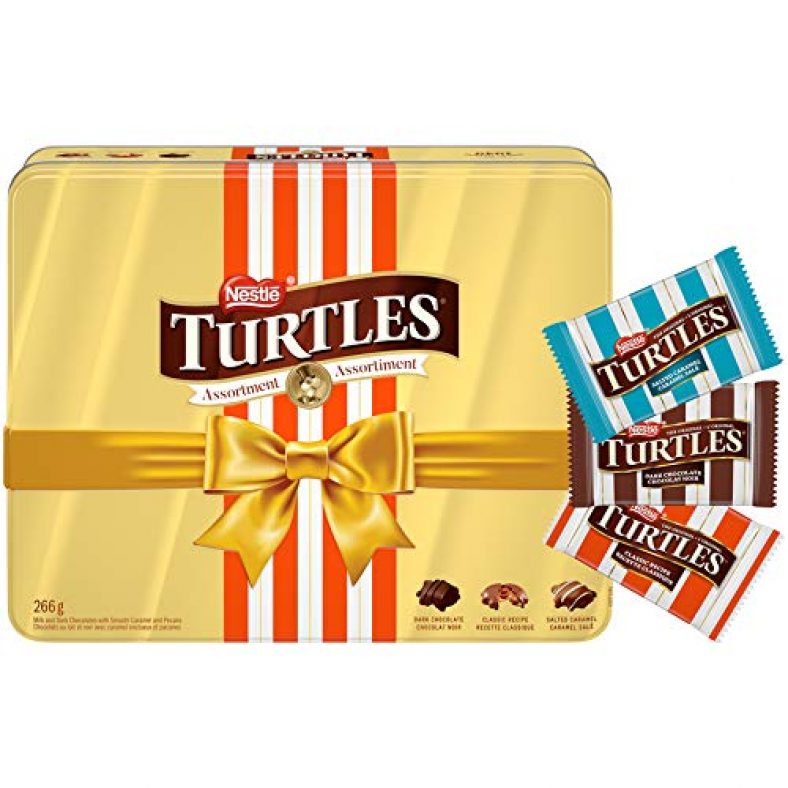 TURTLES NESTLÉ Assorted Holiday Gift Chocolates Tin, 266g — Deals from SaveaLoonie!