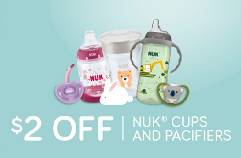 NUK Pacifiers &amp; Cups Coupon — Deals from SaveaLoonie!