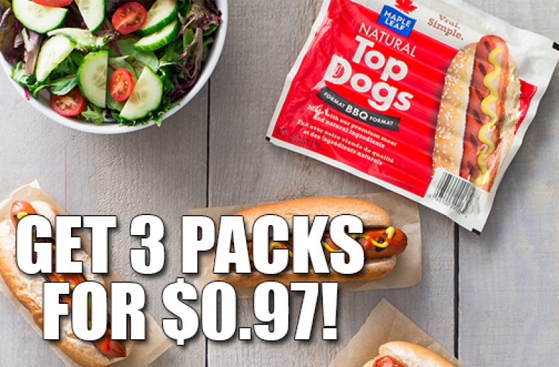 Get 3 Packs of Maple Leaf Top Dogs for 0.97! — Deals from SaveaLoonie!