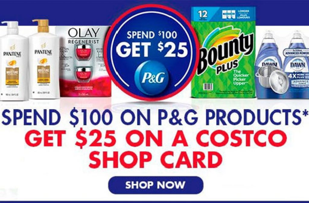 Costco and P&G Promotion Get a 25 Costco Card — Deals from SaveaLoonie!