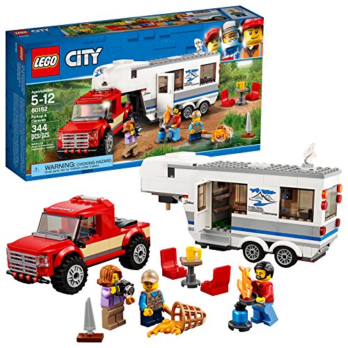 LEGO City Pickup & Caravan Building Kit (344 Piece)