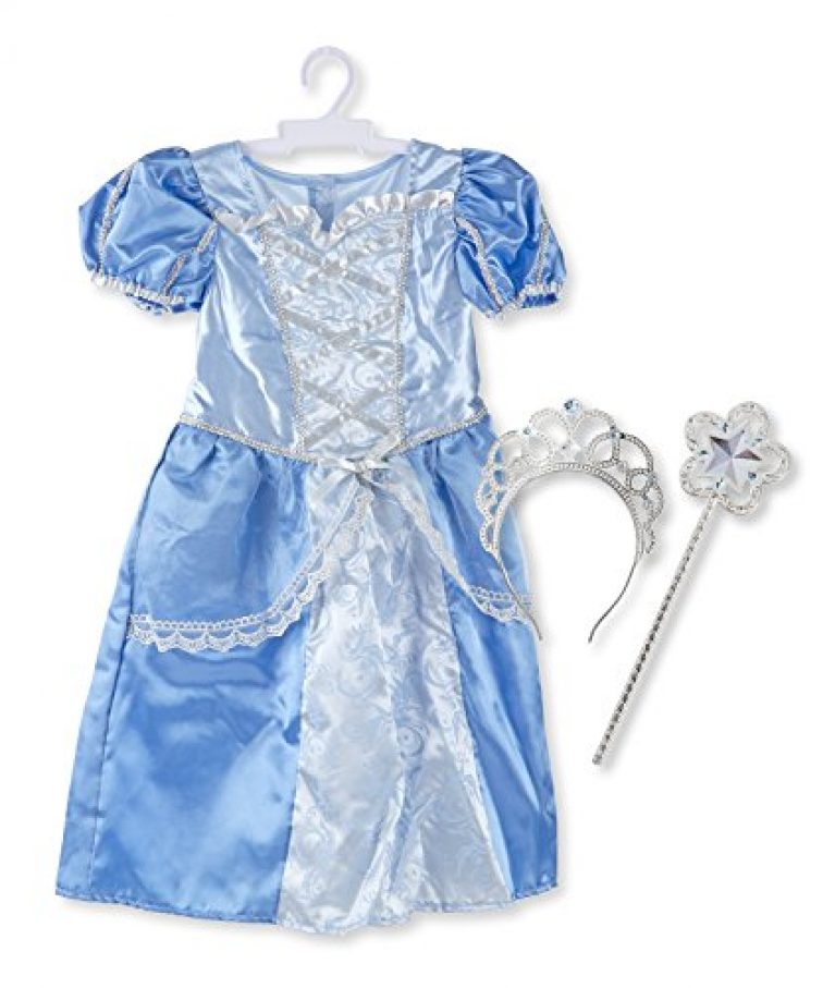 Melissa & Doug Prinzessin Kostüm-Set (3-teilig) - Pinkes Kleid, Krone & Umhang Für Kinder