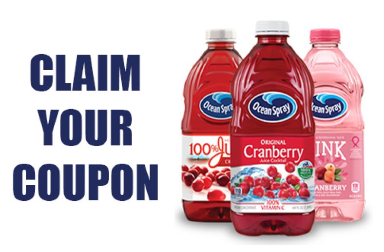Ocean Spray Product Coupon — Deals from SaveaLoonie!