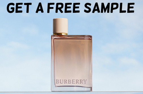 burberry her free sample