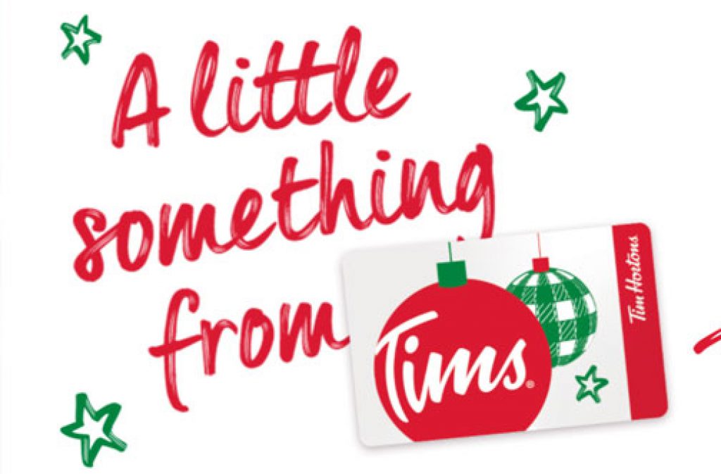 tim hortons holiday gift card