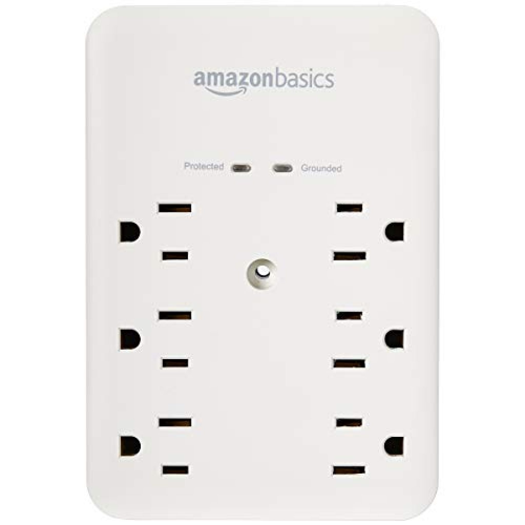AmazonBasics 6 Outlet WallMount Surge Protector — Deals from SaveaLoonie!