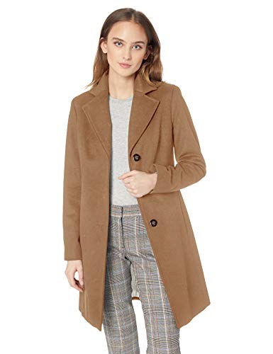 Calvin Klein Womens Classic Cashmere Wool Blend Coat Wool Blend Coat ...