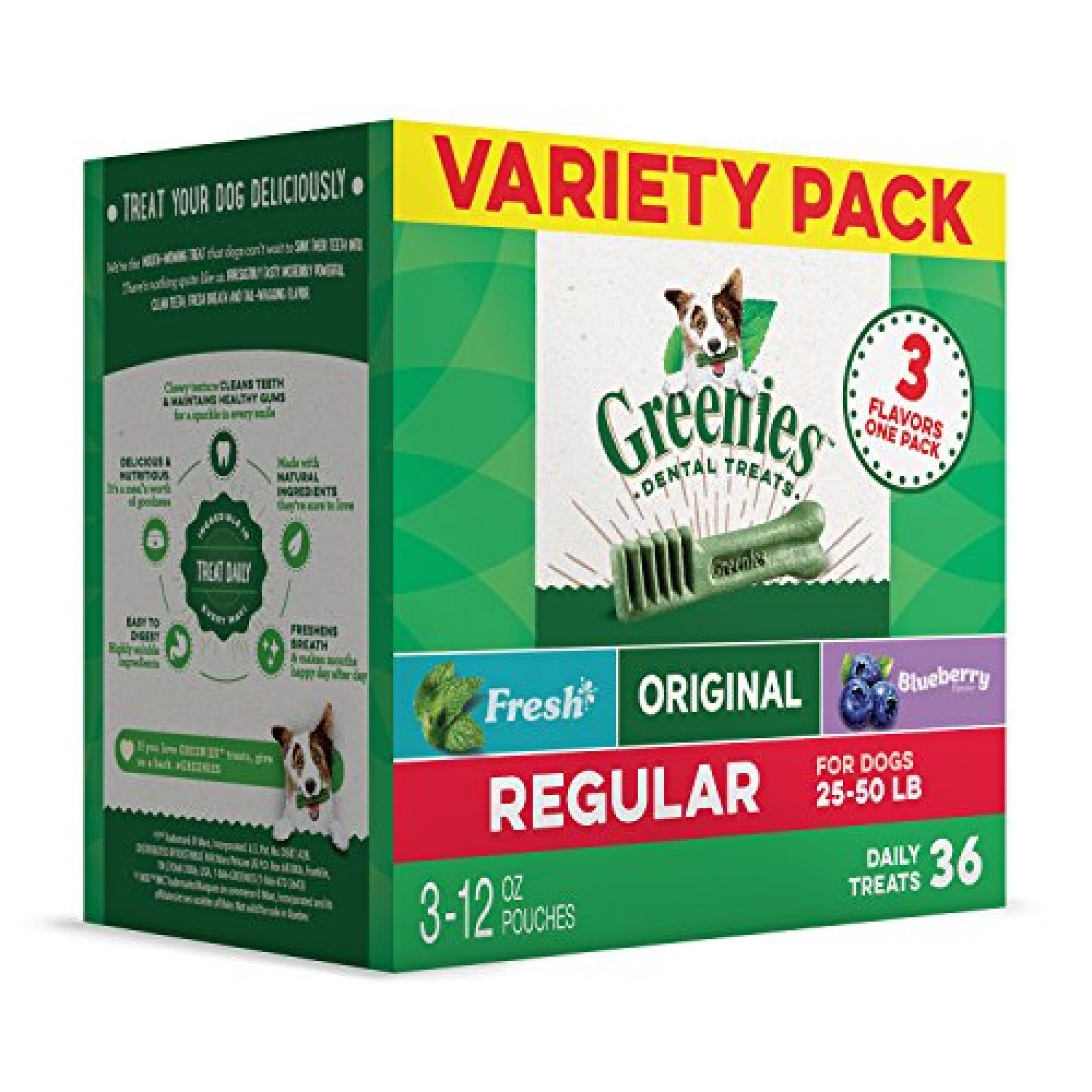 Greenies Variety Pack Treats for Dogs - Regular - 36oz — Deals from ...