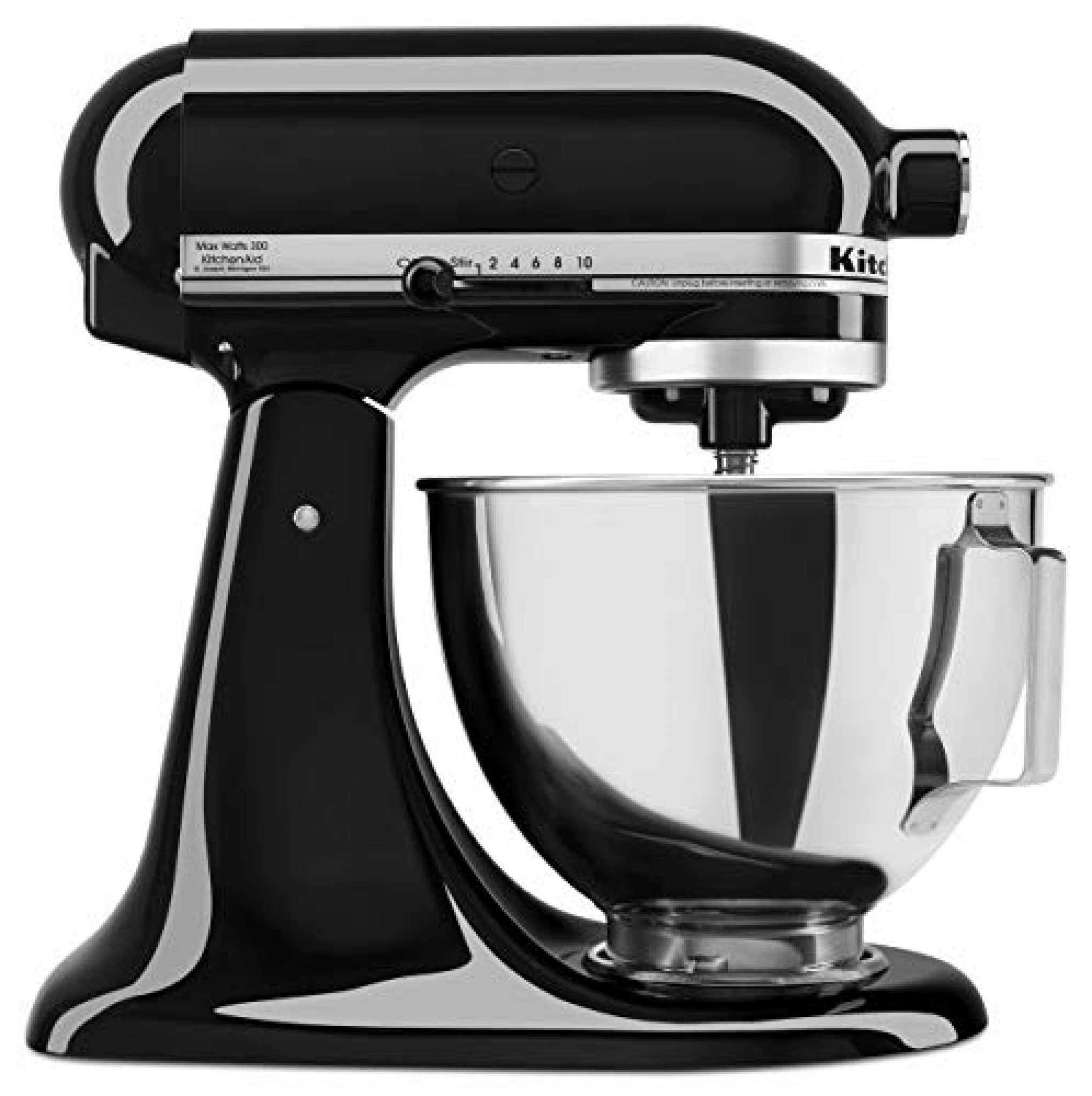 KitchenAid 300 Watt 4.5QT Tilt Head Stand Mixer, Onyx Black — Deals