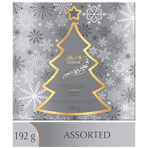 Lindt Lindor Christmas Silver Tree, Gift Box, 192g