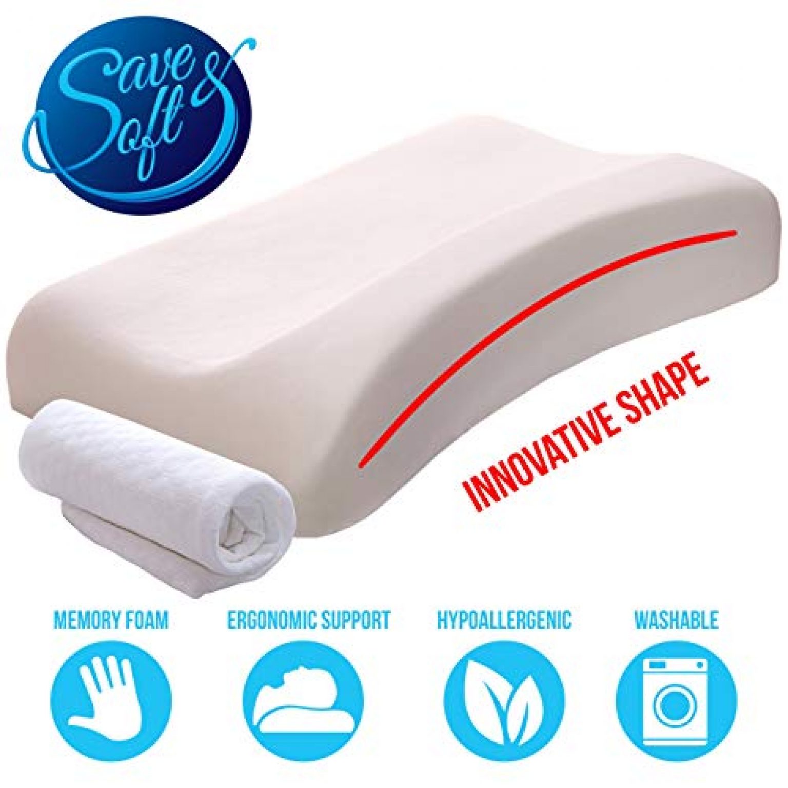 Orthopedic Memory Foam Pillow — Deals from SaveaLoonie!