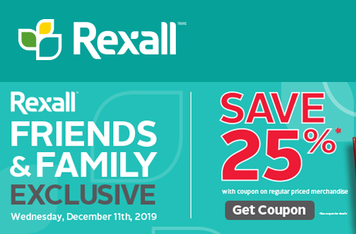 Rexall Friends & Family Coupon