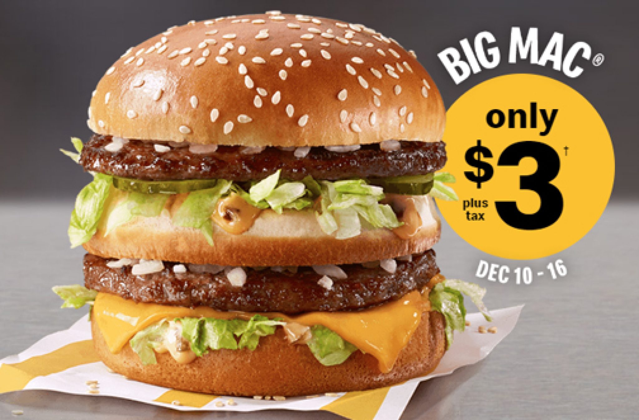 Get a McDonald's Big Mac for Only 3 — Deals from SaveaLoonie!