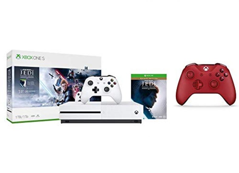Xbox One S 1TB Console - Star Wars Jedi: Fallen Order + Red Xbox One ...