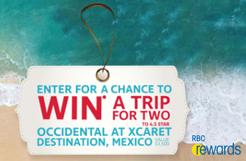 RBC Rewards Mexico Beach Getaway Contest