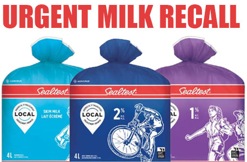 RECALL: Sealtest Milk Products