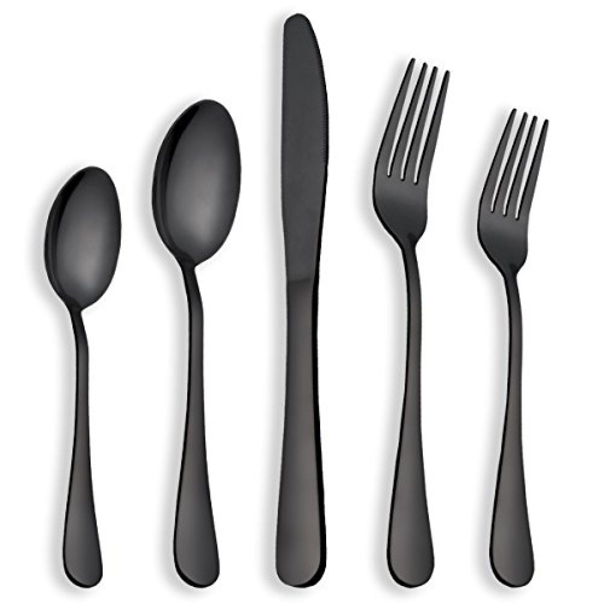 Berglander Flatware Set Black Gold, 20 Piece — Deals from SaveaLoonie!