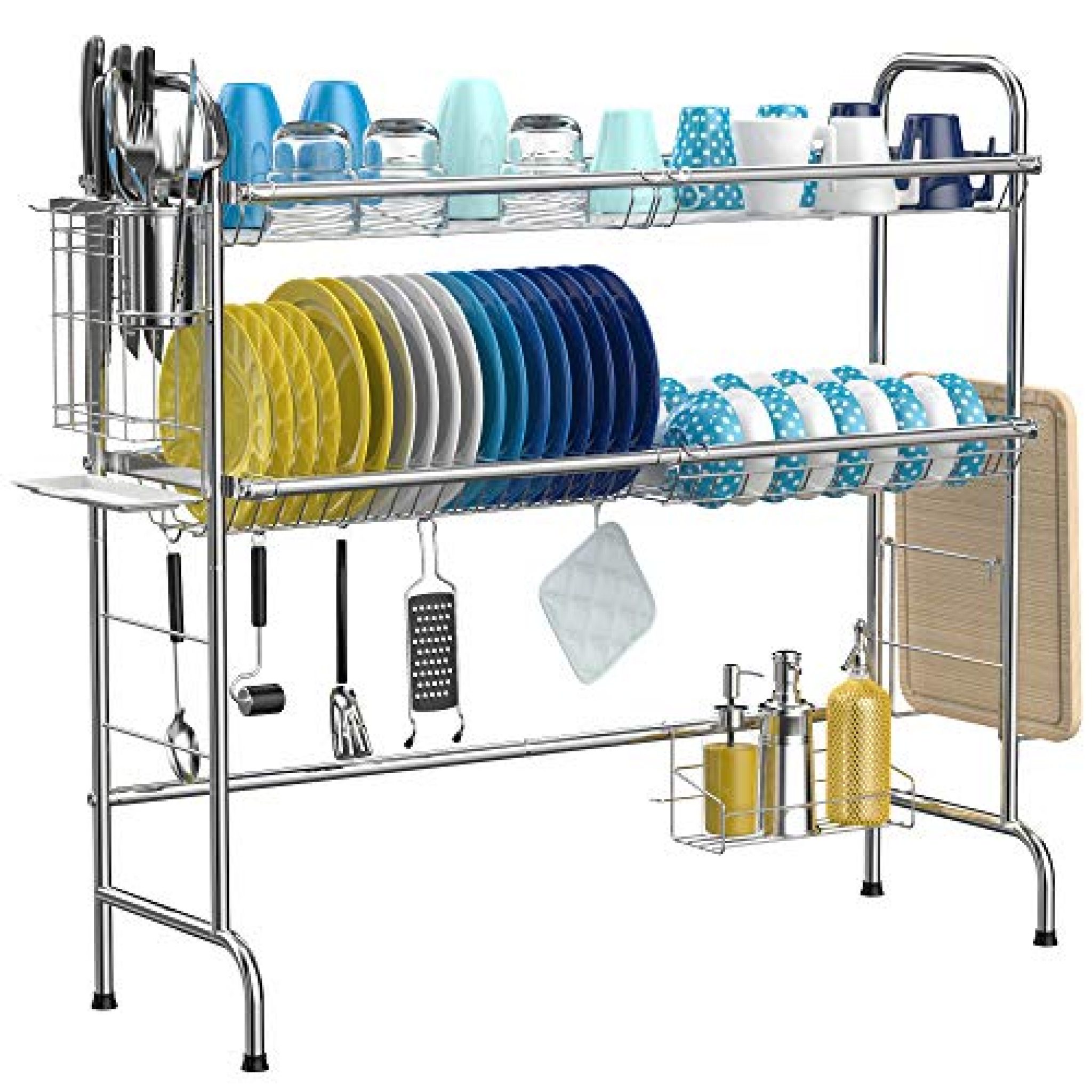 iSPECLE 2Tier Over The Sink Dish Drying Rack — Deals from SaveaLoonie!