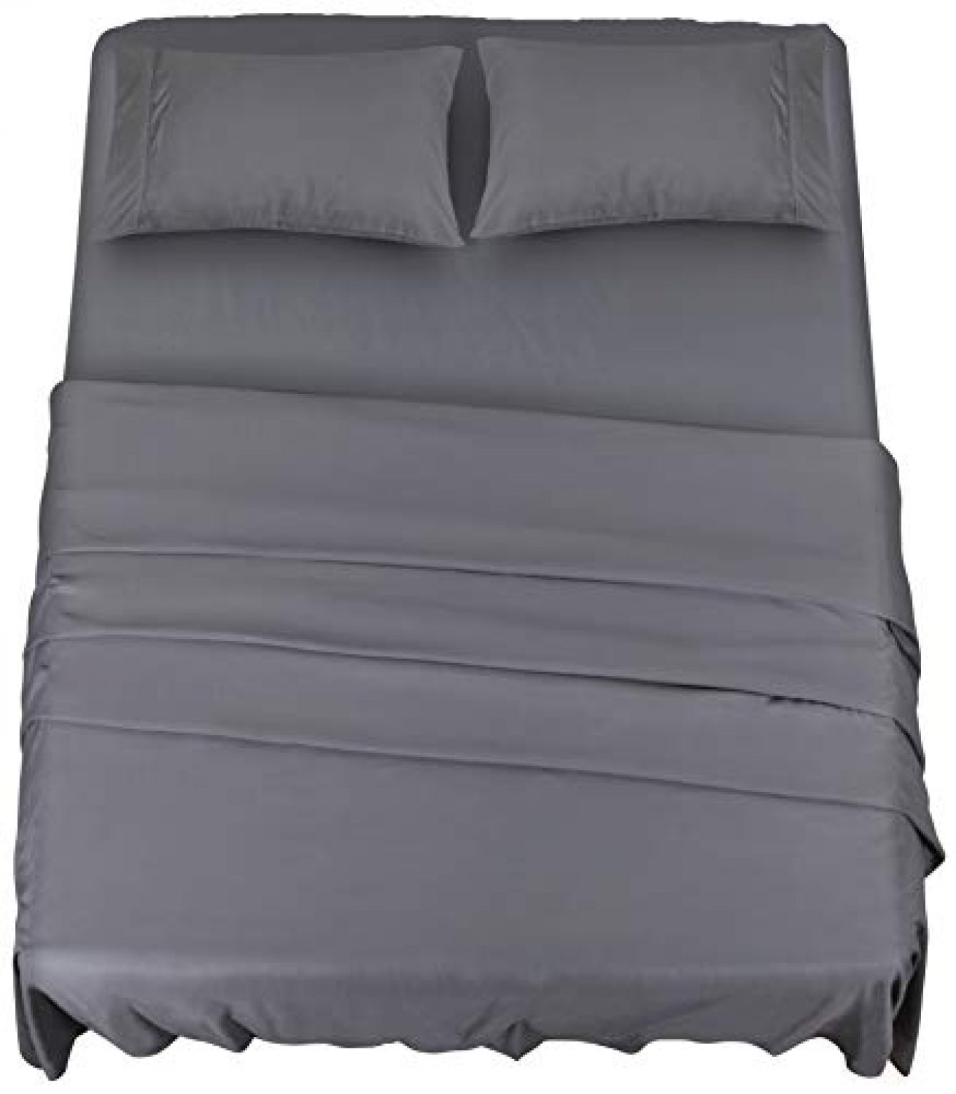 Utopia Bedding Bed Sheet Set 4 Piece Queen, Grey — Deals from