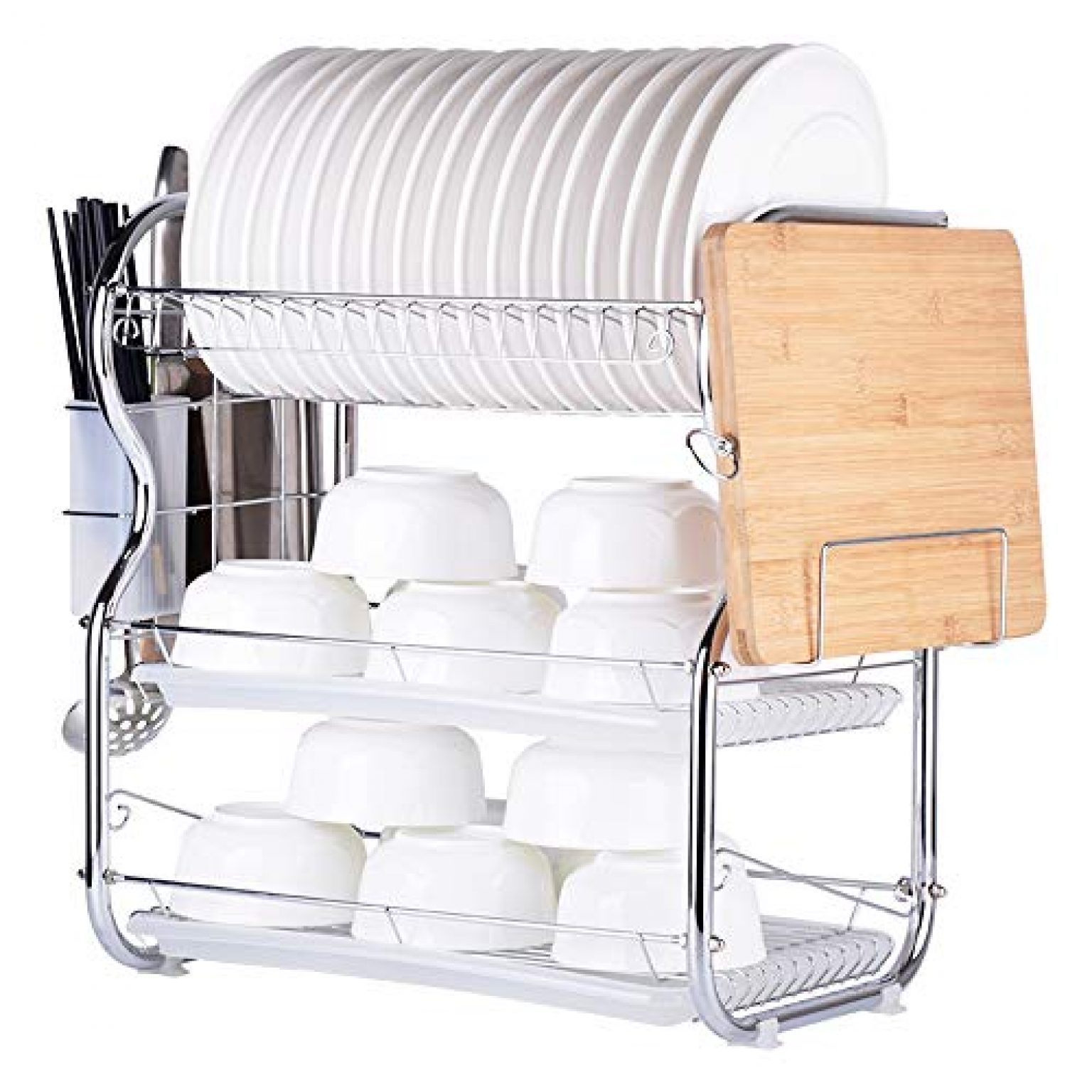 Decdeal 3Tier MultiFunctional Dish Rack — Deals from SaveaLoonie!