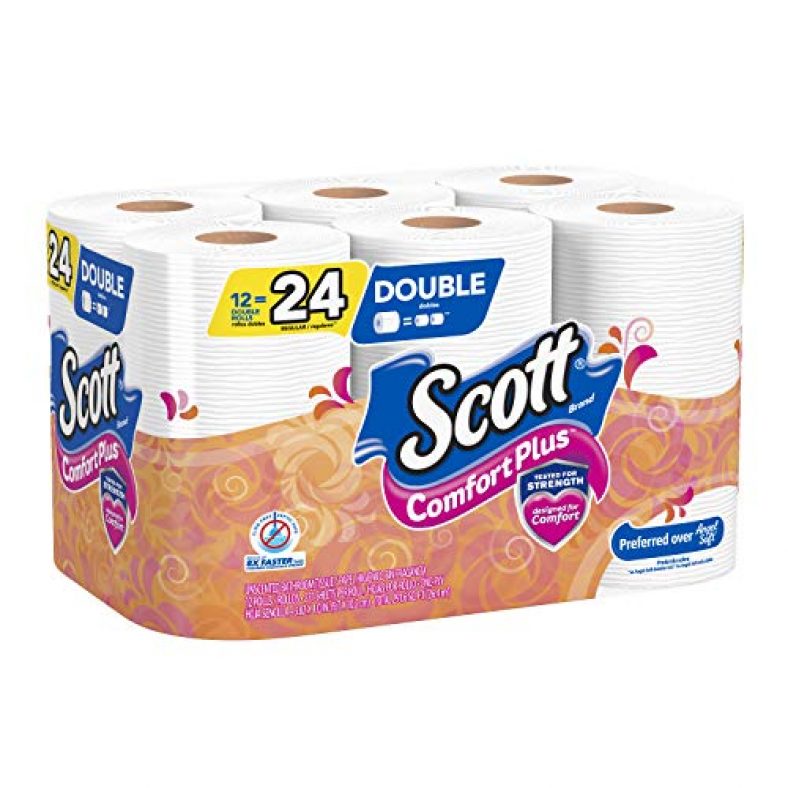 Scott Comfortplus Toilet Paper, 12 Double Rolls — Deals from SaveaLoonie!