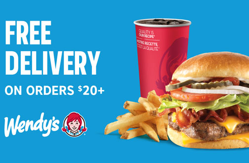 free wendys delivery