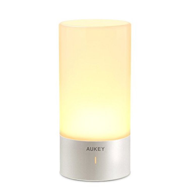 AUKEY Touch Sensor Bedside Lamp + Dimmable & Color Changing — Deals