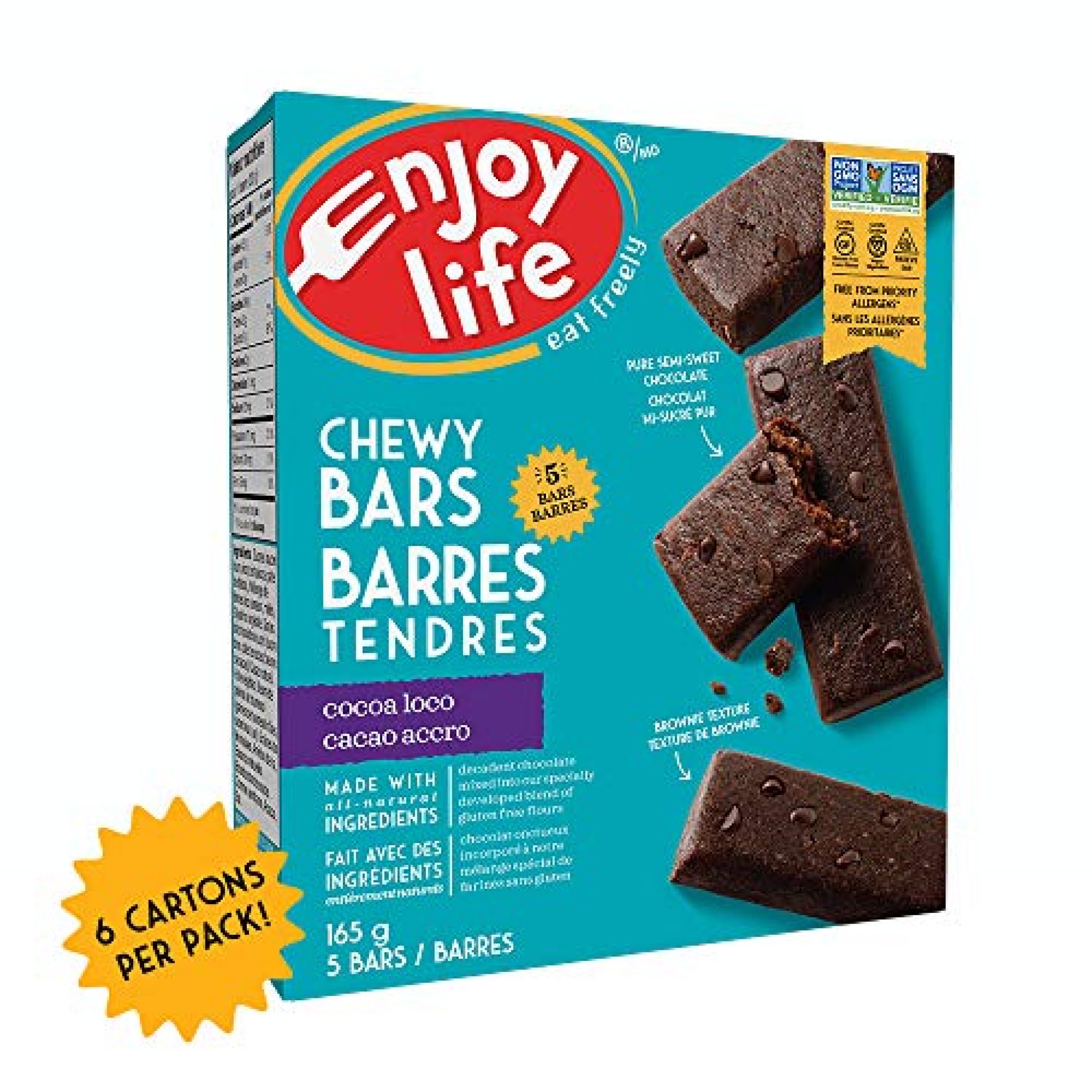 Enjoy Life Chewy Bars, Cocoa Loco, 5 Count (Pack of 6) — Deals from