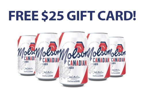 Free Molson Canadian Gift Card - #VirtualHappyHour