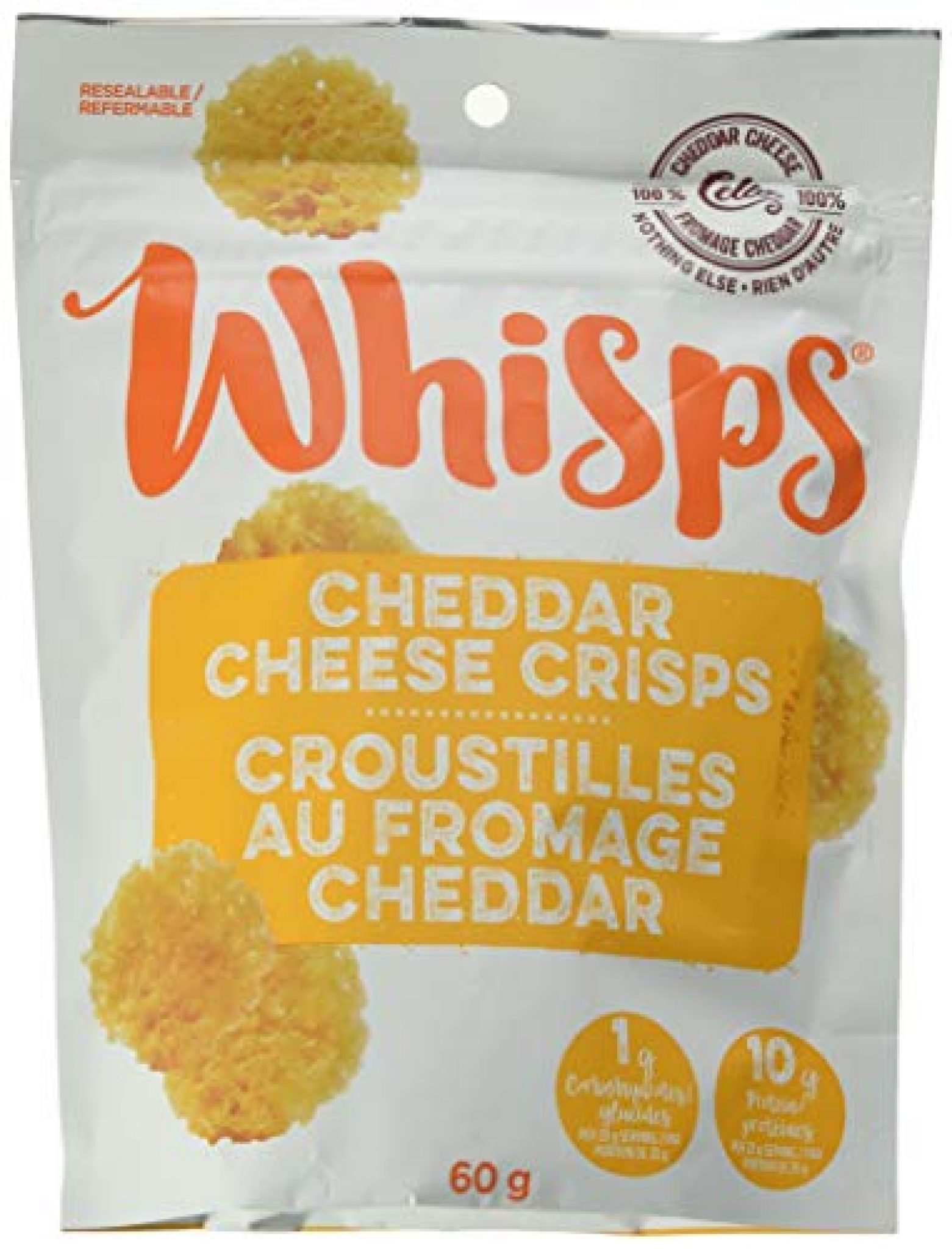 WHISPS Cheddar Cheese Crisps, 60 G — Deals from SaveaLoonie!