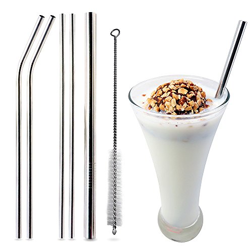 Reusable Straws Stainless Steel (6 Piece Set)