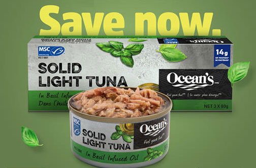 oceans tuna in oil coupon