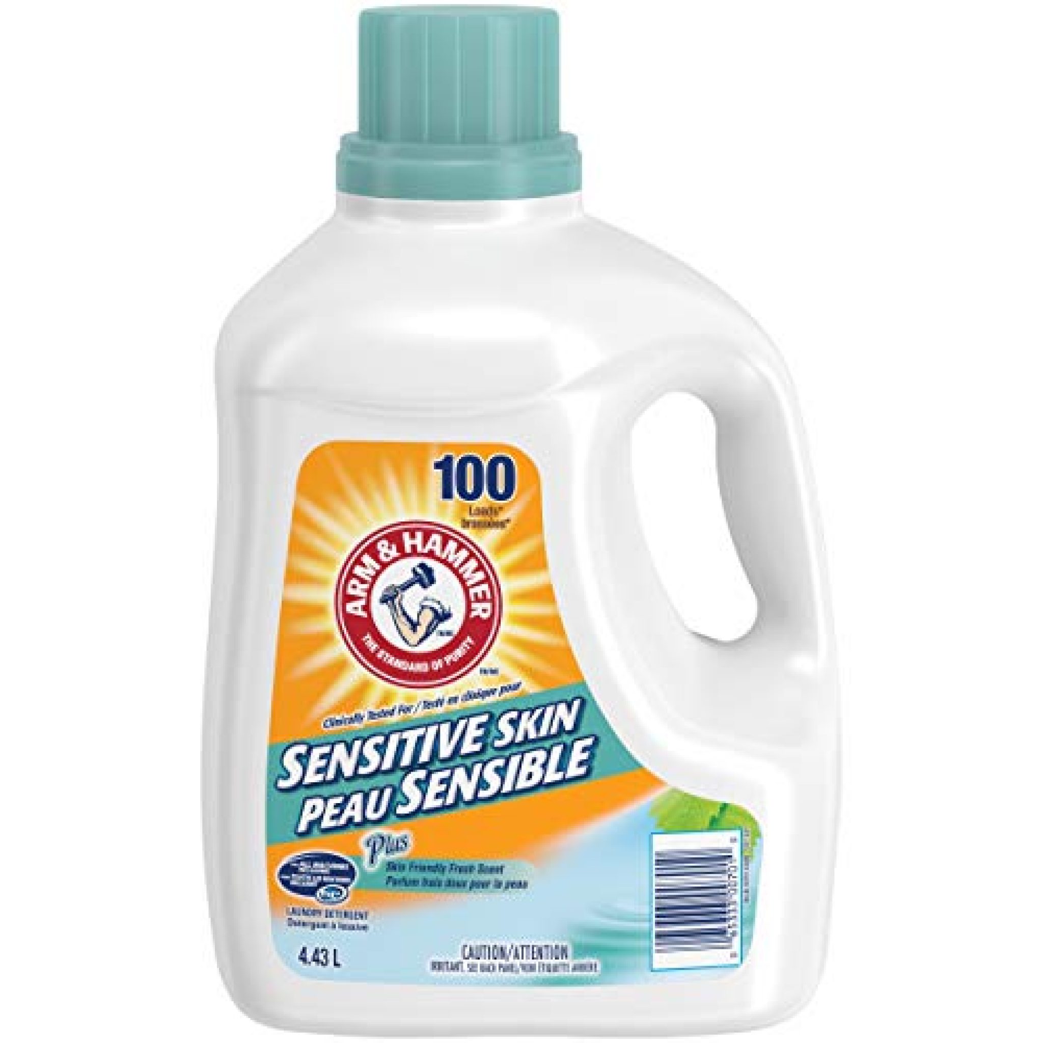 ARM & HAMMER Liquid Laundry Detergent for Sensitive Skin, 4.43L — Deals