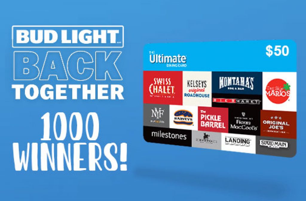 Bud Light Contest | Back Together Gift Card Giveaway — Deals from ...