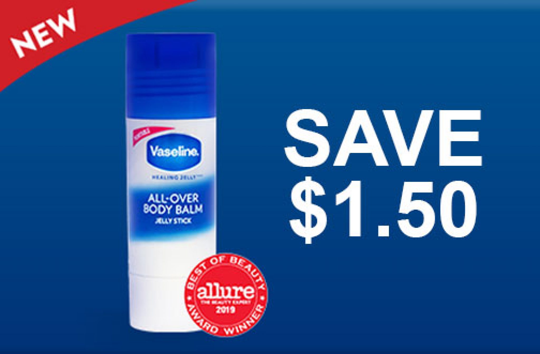 Vaseline Coupon Save on Vaseline AllOver Body Balm Jelly Stick