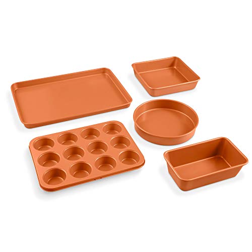 Gotham Steel 5 Piece Copper Bakeware Set