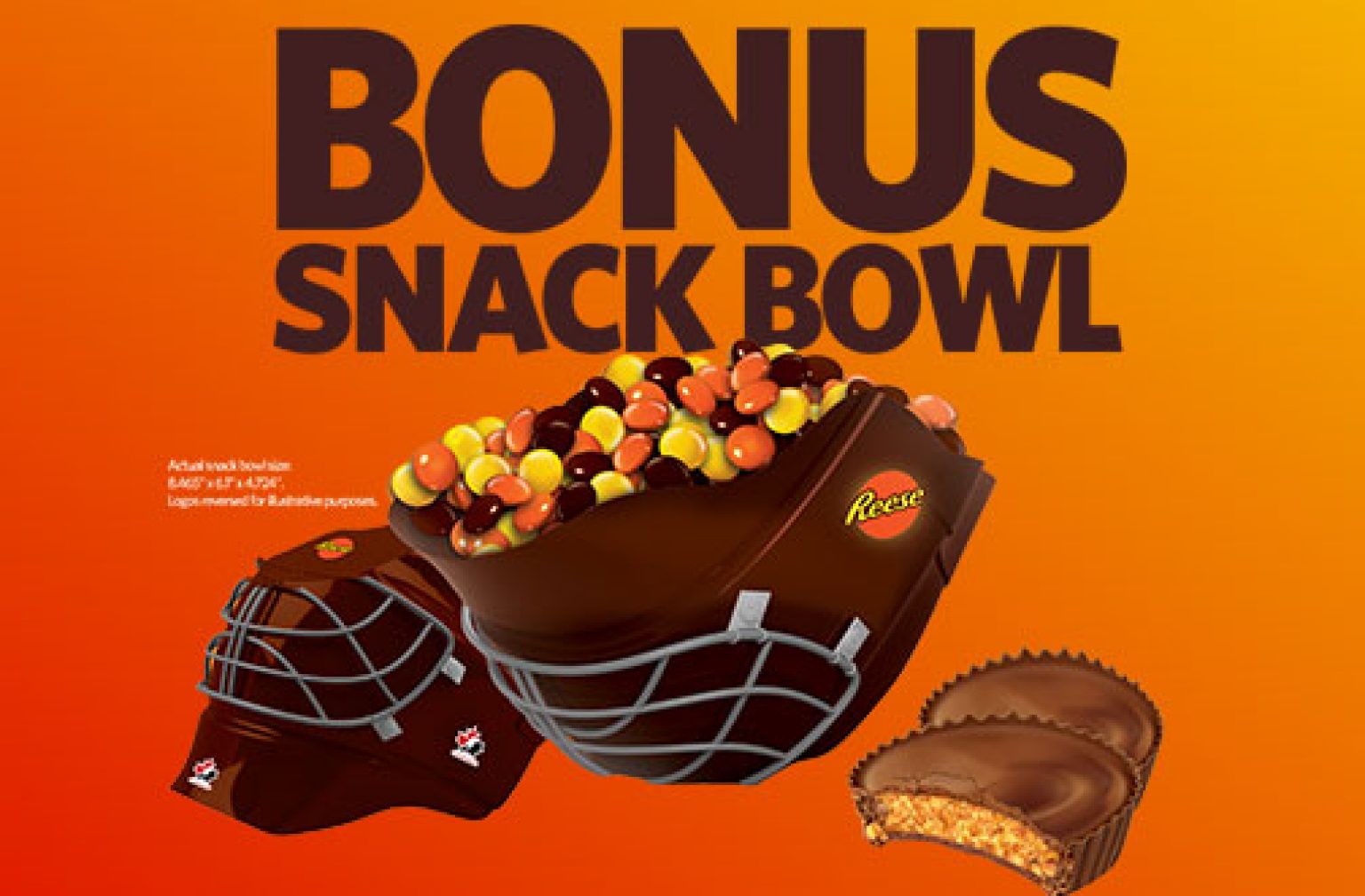 Reese Promotion Limited Edition Hockey Helmet Snack Bowls — Deals